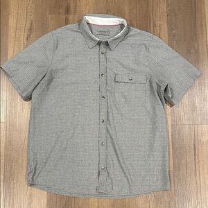 Avalanche Gray Casual Button Down Shirt